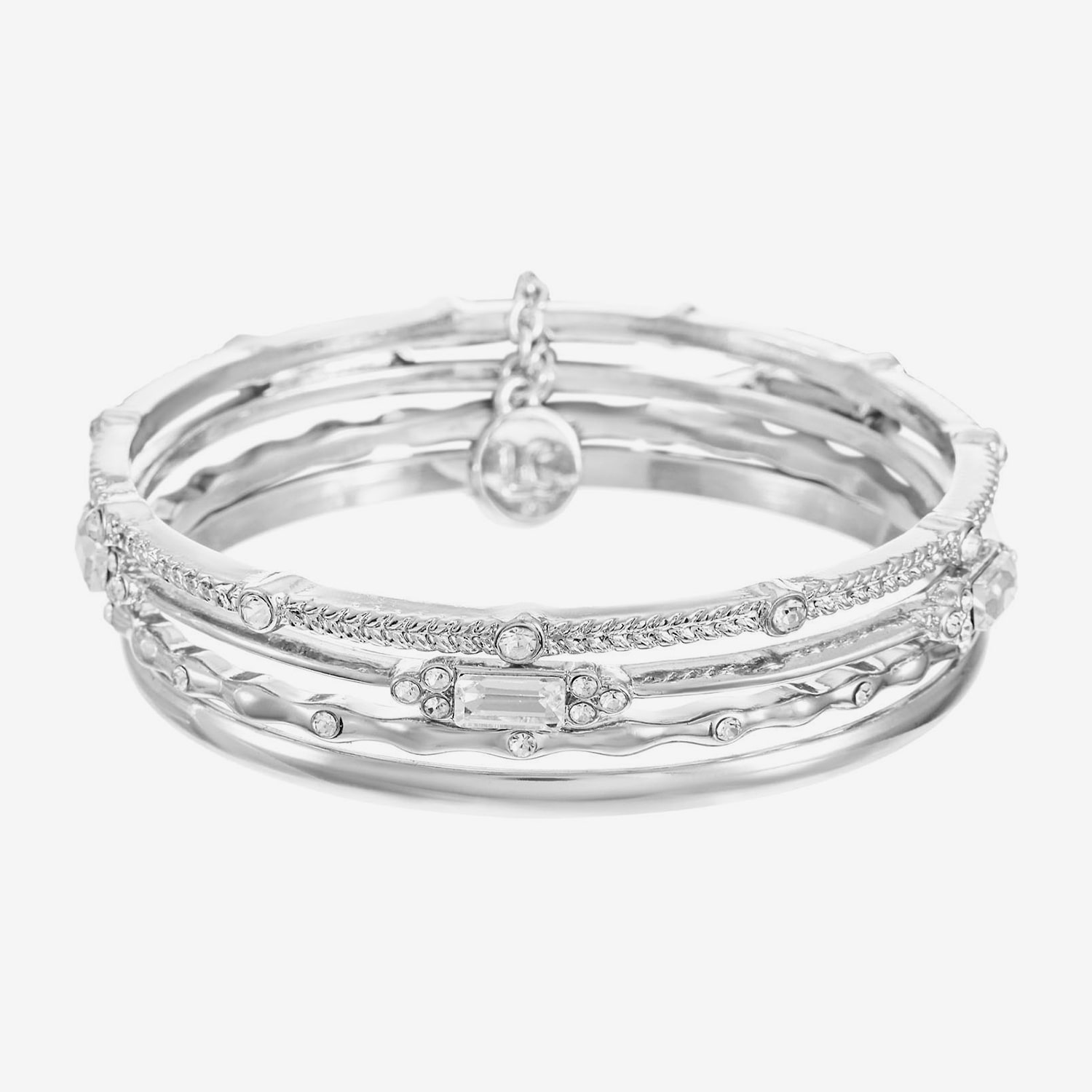 Liz Claiborne Womens Glass Bangle Bracelet