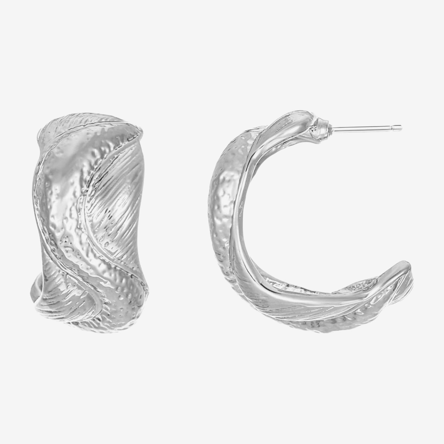 Monet Jewelry Womens 21.4mm Hypoallergenic Hoop Earrings