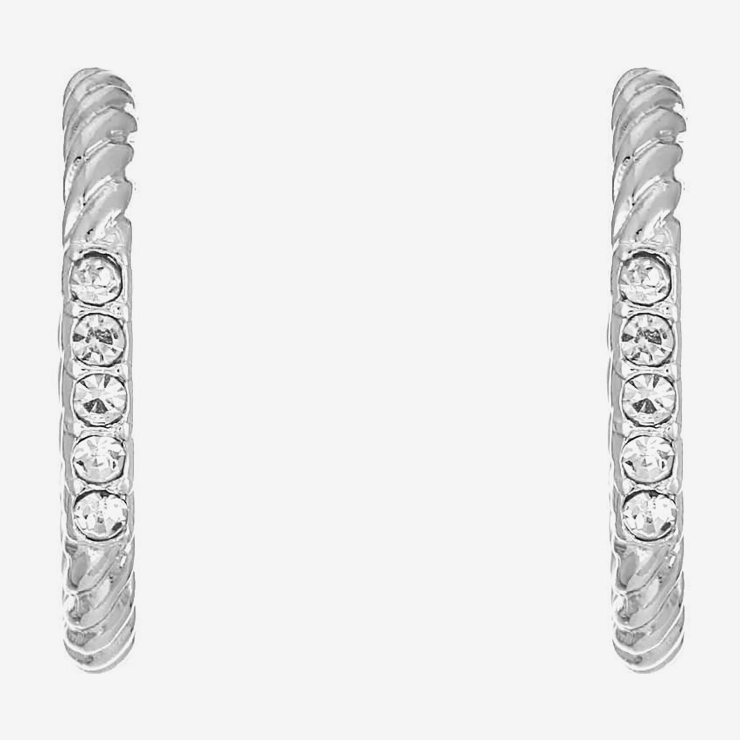 Liz Claiborne Womens Glass 26mm Hypoallergenic Hoop Earrings