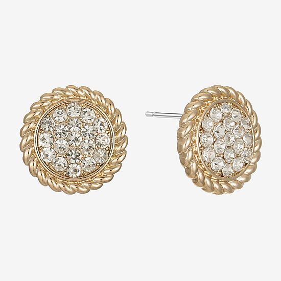 Liz Claiborne Glass 20mm Stud Earrings