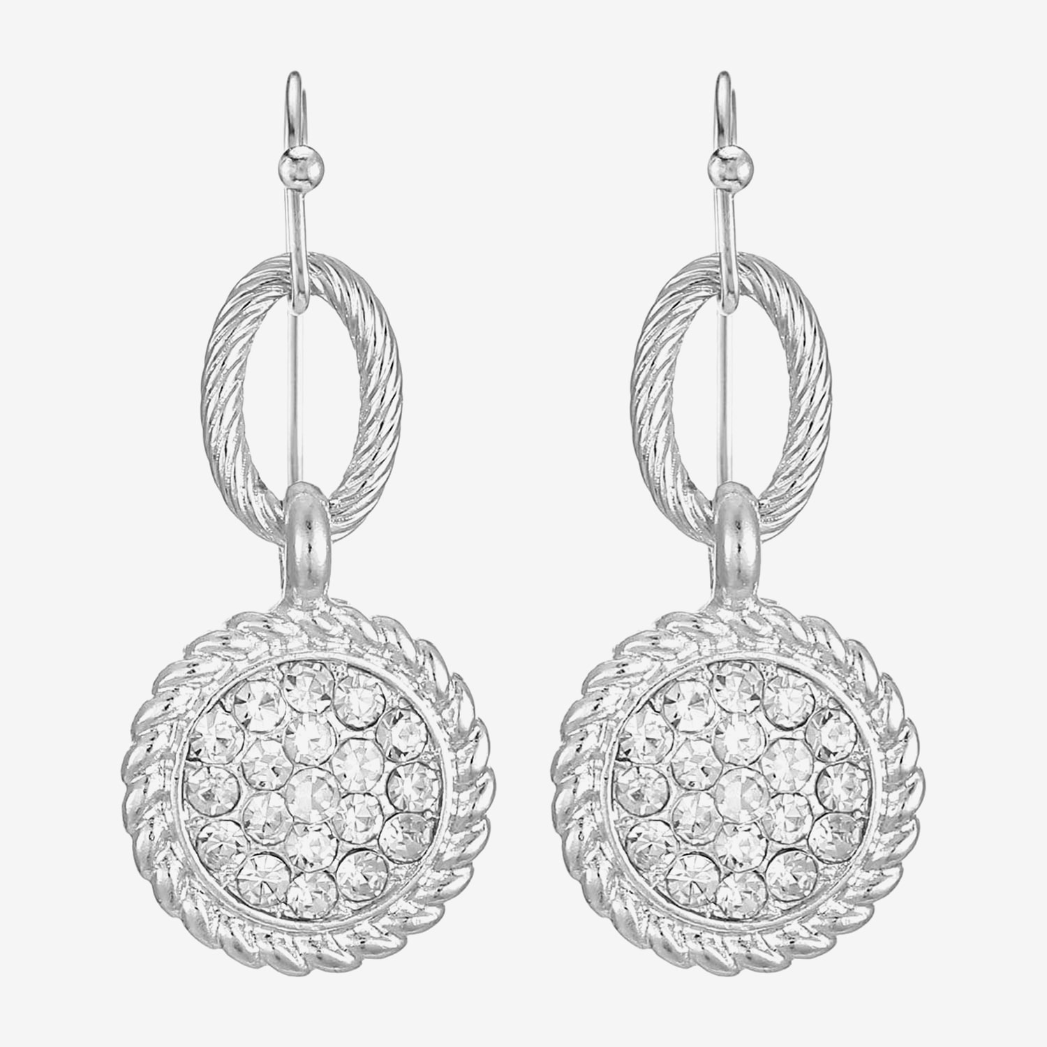 Liz Claiborne Womens Glass Drop Earrings