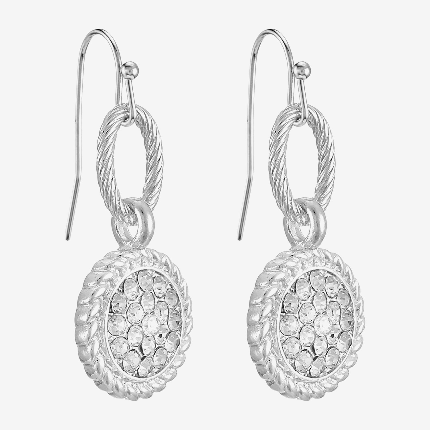Liz Claiborne Womens Glass Drop Earrings
