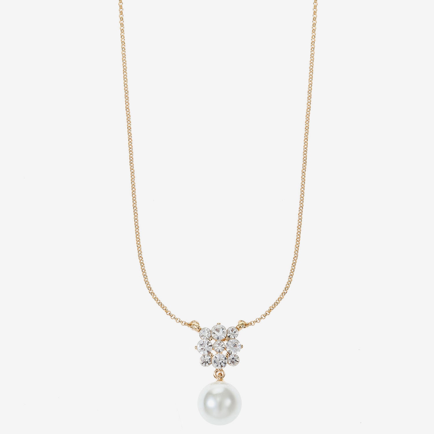 Monet Jewelry Womens Glass Simulated Pearl Star 17 Inch Pendant Necklace