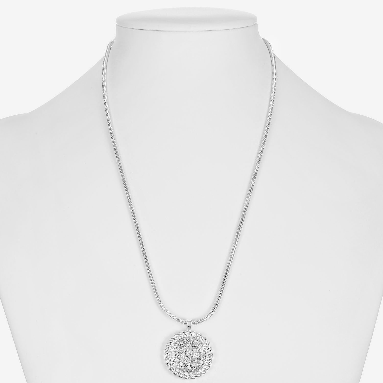 Liz Claiborne Womens Glass 17 Inch Pendant Necklace
