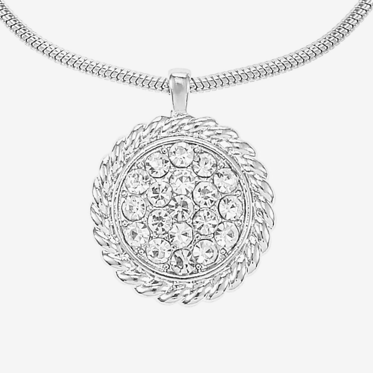 Liz Claiborne Womens Glass 17 Inch Pendant Necklace