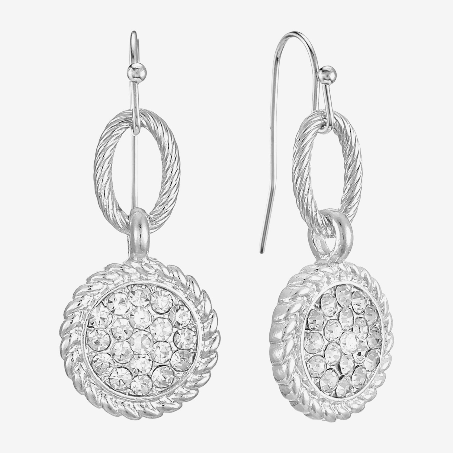 Liz Claiborne Womens Glass Drop Earrings
