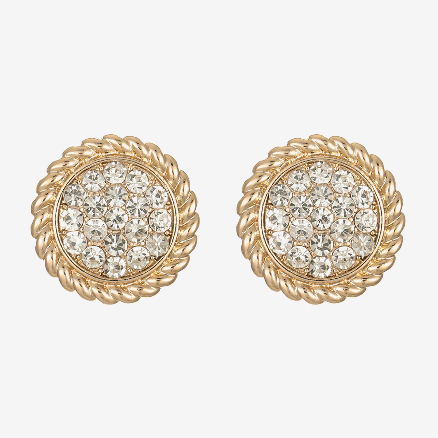 Liz Claiborne Glass 20mm Stud Earrings