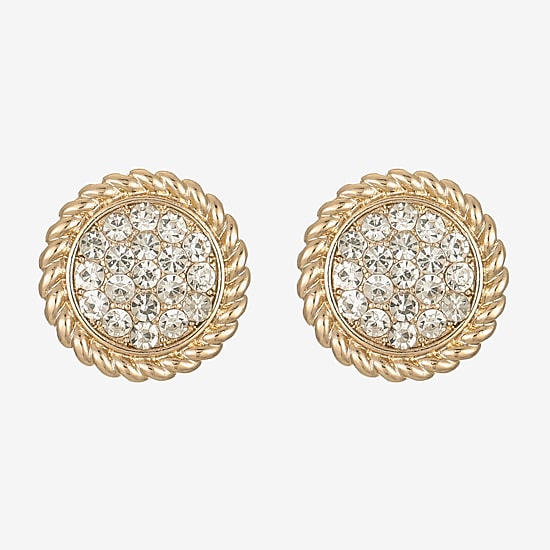 Liz Claiborne Glass 20mm Stud Earrings