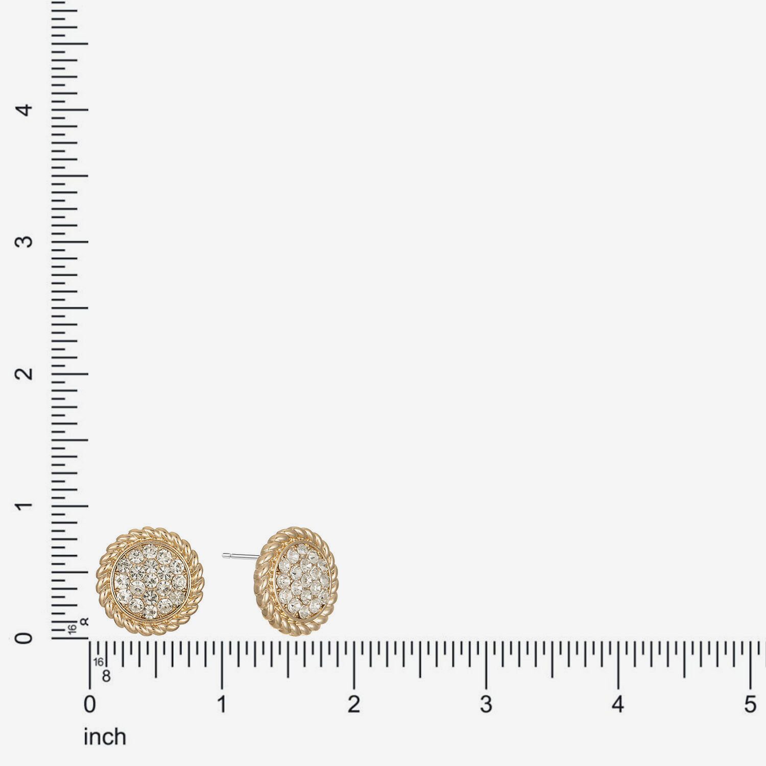 Liz Claiborne Glass 20mm Stud Earrings