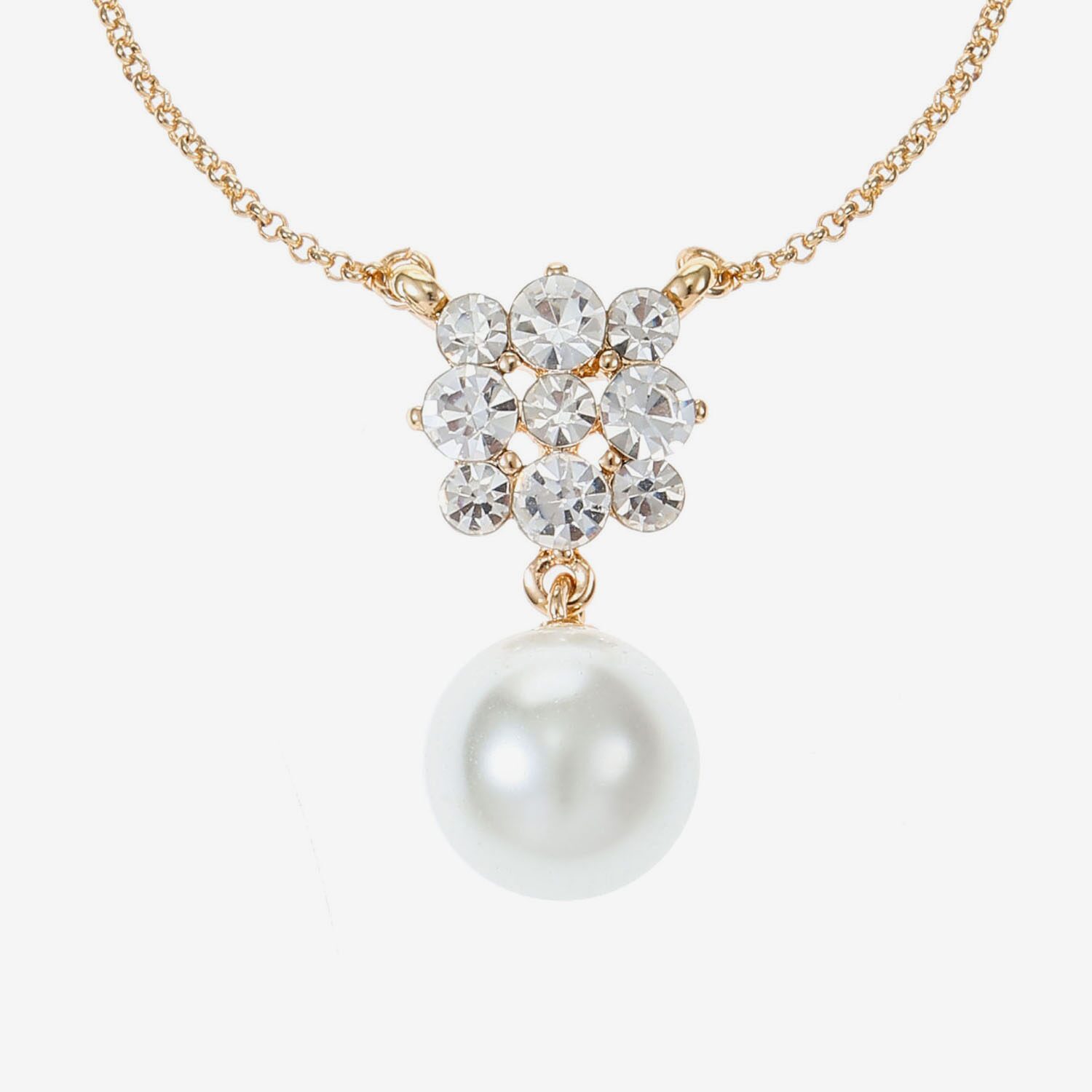 Monet Jewelry Womens Glass Simulated Pearl Star 17 Inch Pendant Necklace