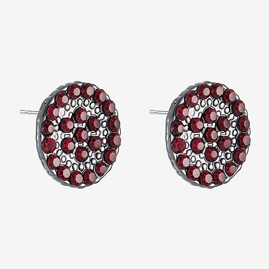 Mixit Red Glass 15mm Stud Earrings, Color: Red - JCPenney