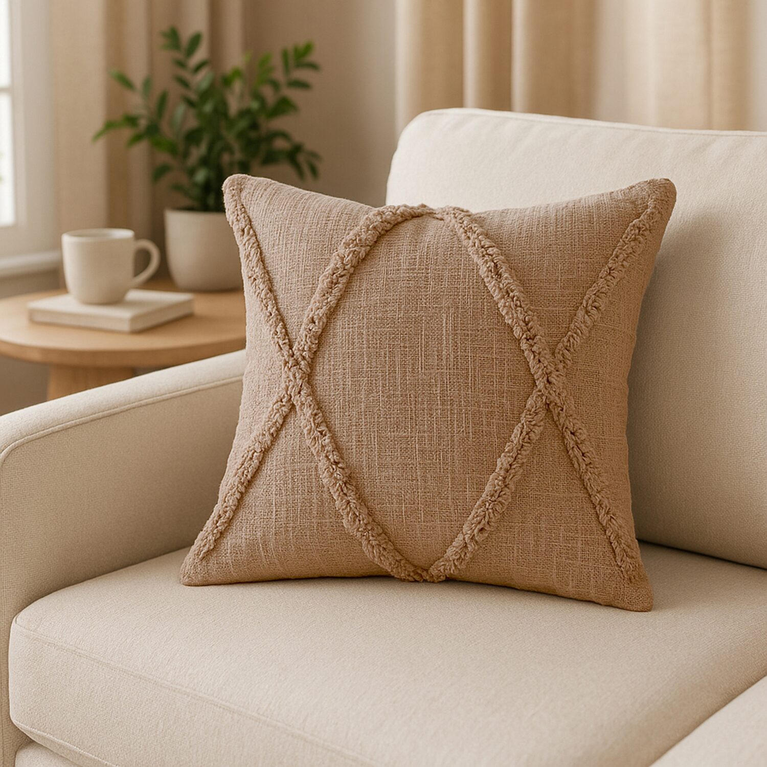 LR Home Aadi Diamond Square Throw Pillow