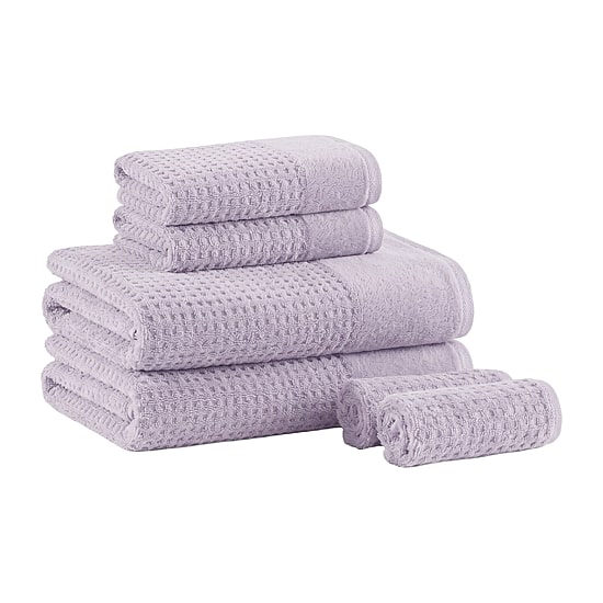 Madison Park Spa Waffle 6-pc. Quick Dry Bath Towel Set