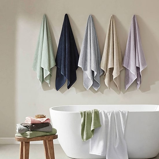 Madison Park Spa Waffle 6-pc. Quick Dry Bath Towel Set