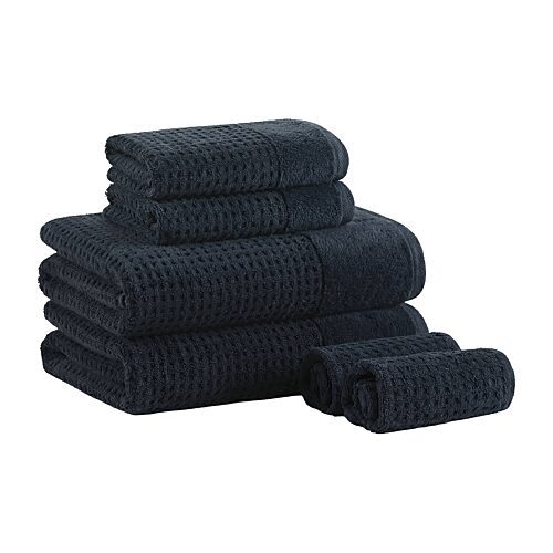 Madison Park Spa Waffle 6-pc. Quick Dry Bath Towel Set, One Size, Blue