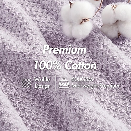Madison Park Spa Waffle 6-pc. Quick Dry Bath Towel Set