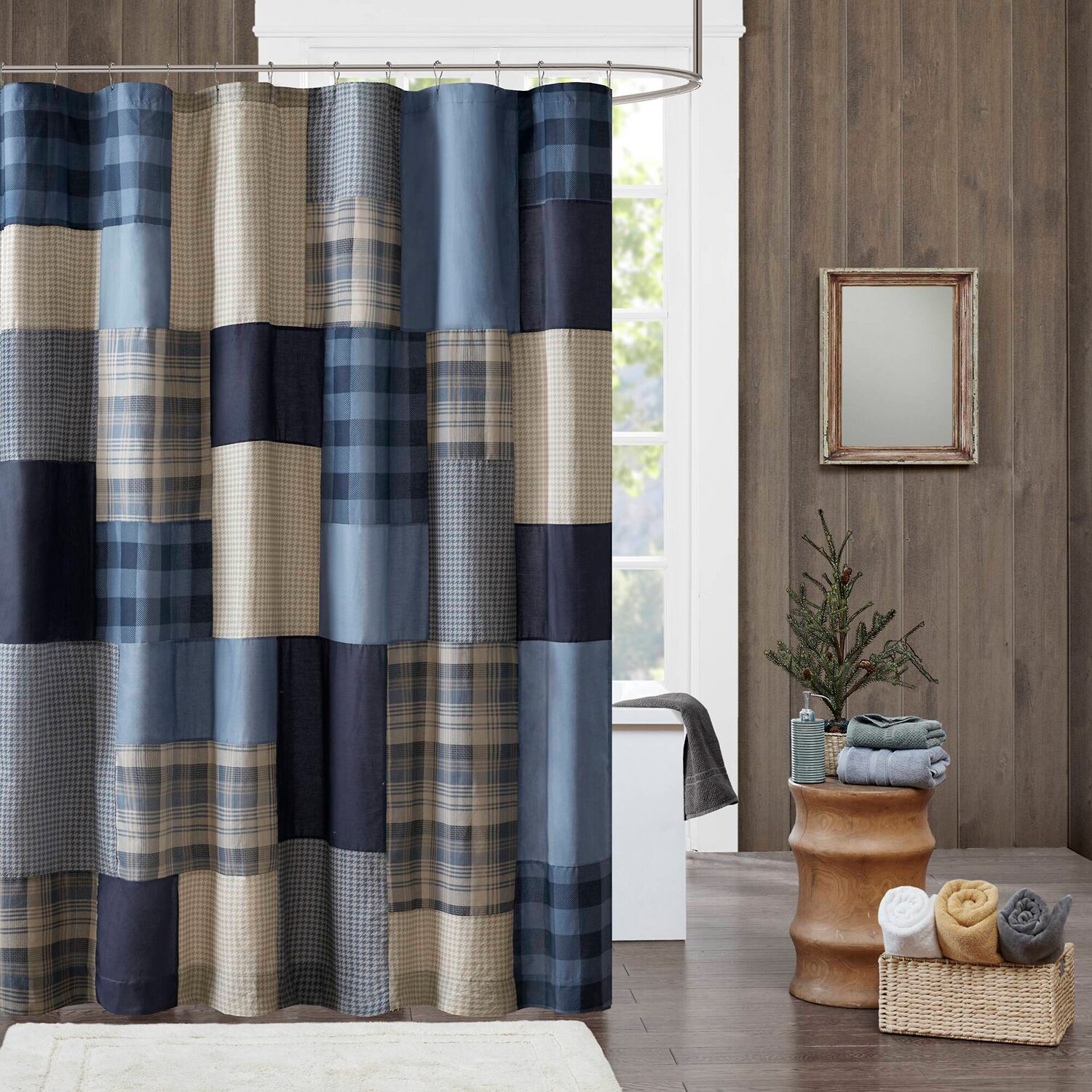 Woolrich Winter Hills Cotton Shower Curtain