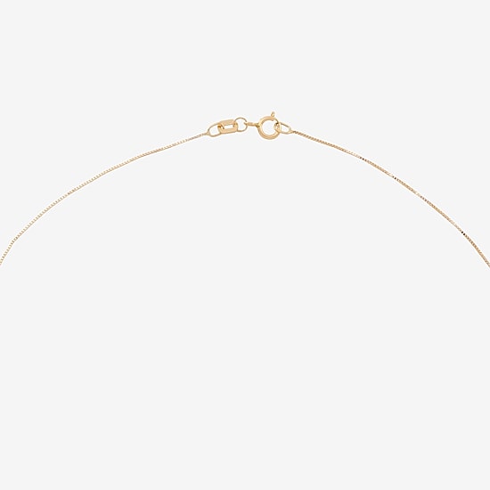 Womens 10K Gold Cross 18 Inch Pendant Necklace