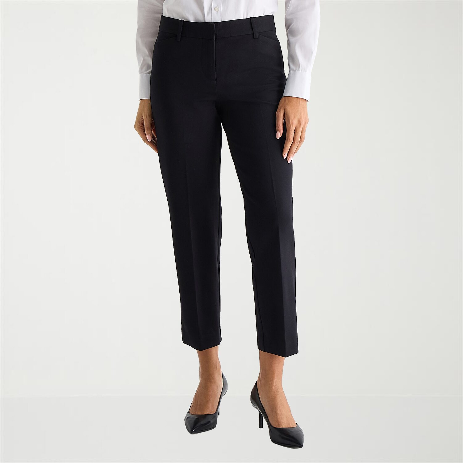 Liz Claiborne Emma Ponte Womens Tall Ankle Mid Rise Pant