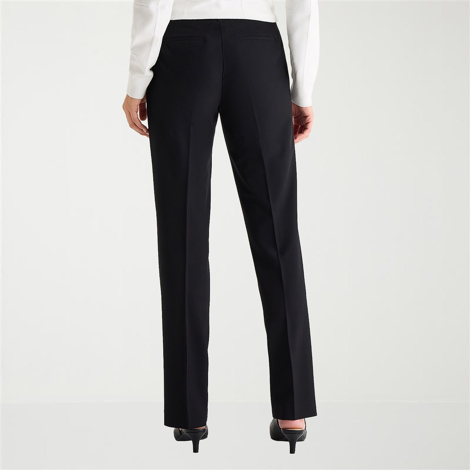 Liz Claiborne Audra Womens Tall Straight Mid Rise Trouser
