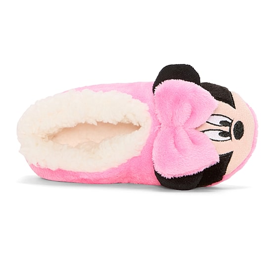 Disney Collection Girls Minnie Mouse Slip-On Slippers