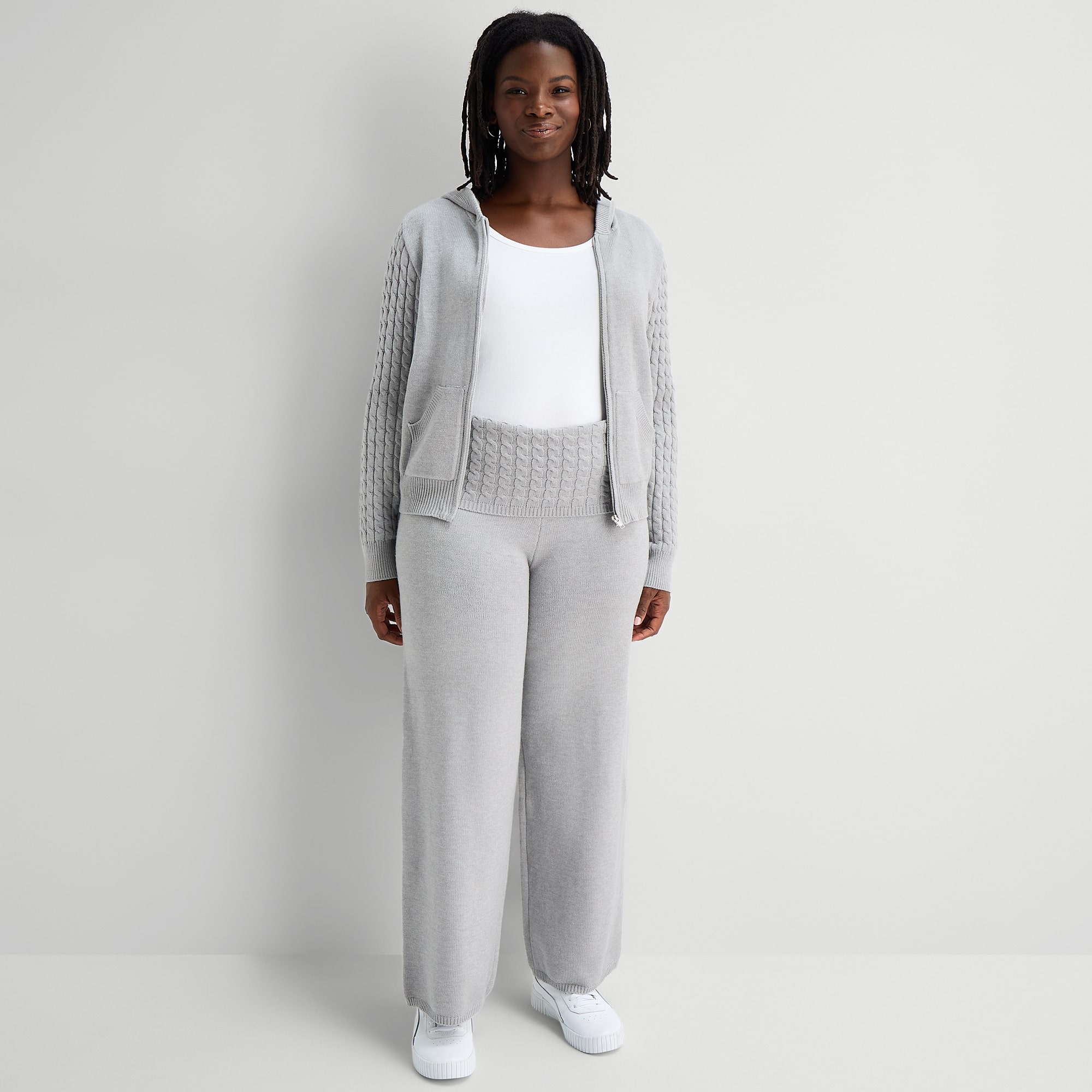 Forever 21 Womens Juniors Plus Straight Mid Rise Pull-On Pant