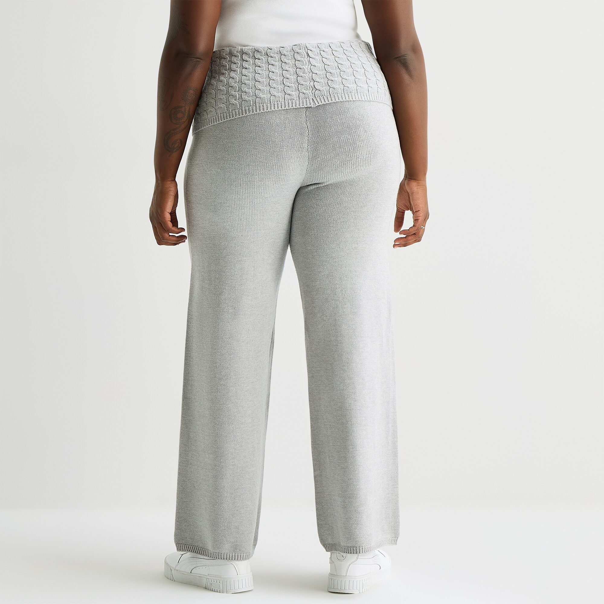Forever 21 Womens Juniors Plus Straight Mid Rise Pull-On Pant