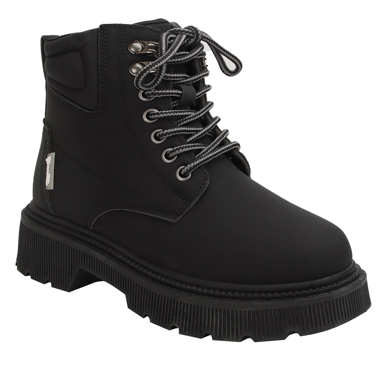 Yoki Womens Tim-14 Chunky Heel Combat Boots