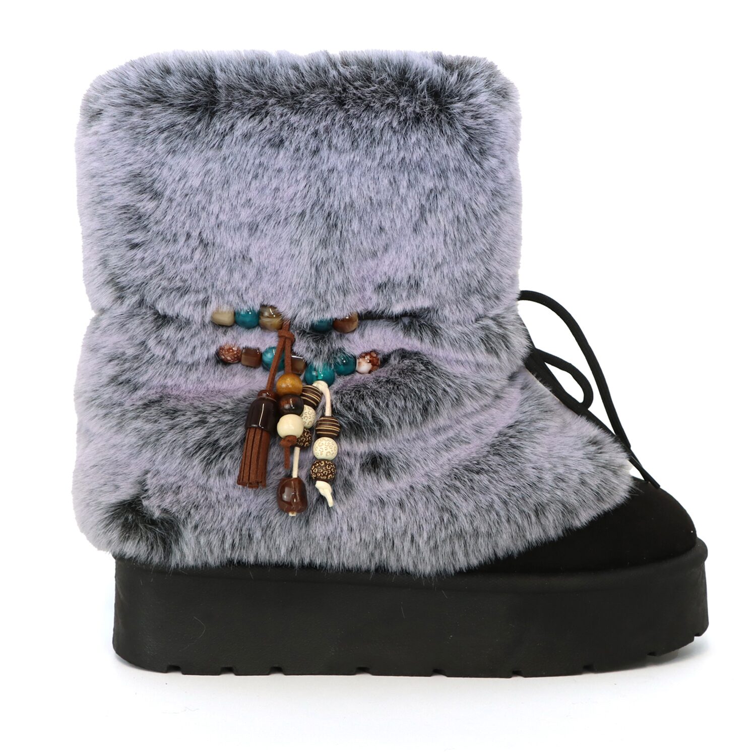 Yoki Womens Owen-120 Slip Resistant Flat Heel Winter Boots