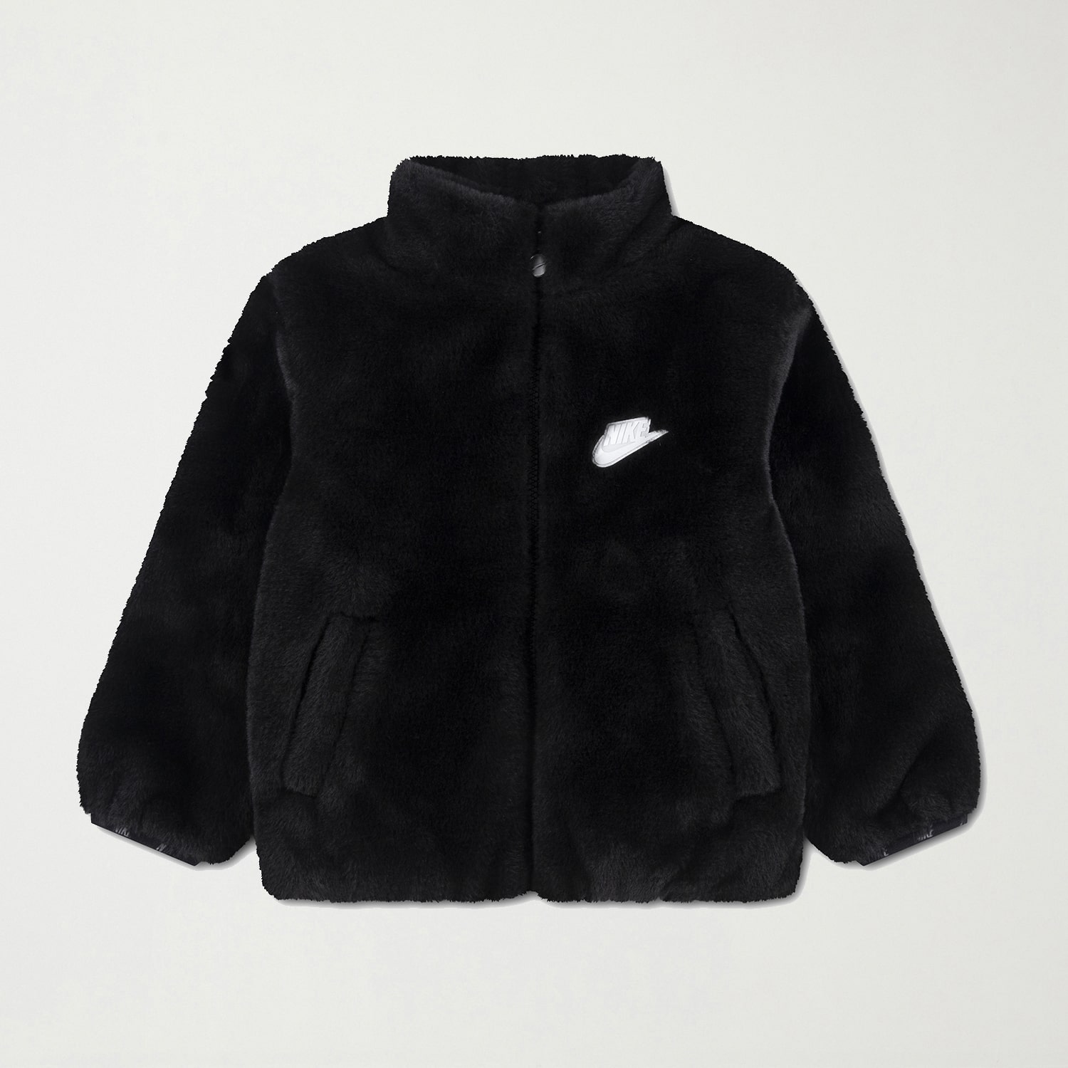 Nike Little Girls Faux Fur Lightweight Coat