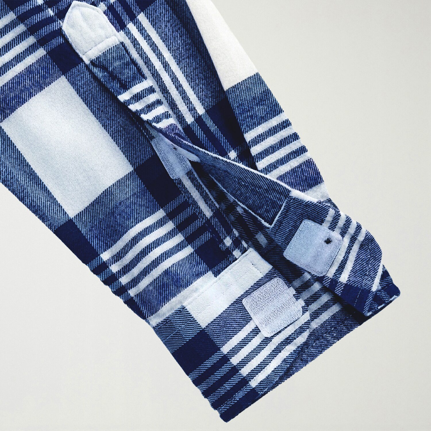 St. John's Bay Dexterity Mens Easy-on + Easy-off Long Sleeve Adaptive Classic Fit Big and Tall Flannel Shirt
