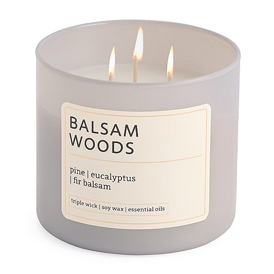 Distant Lands 14oz Balsam Woods 3-Wick Scented Jar Candle