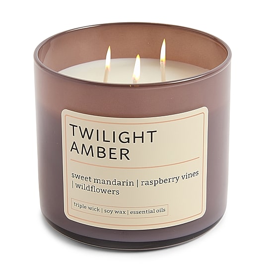 Distant Lands 14oz Twilight Amber 3-Wick Scented Jar Candle