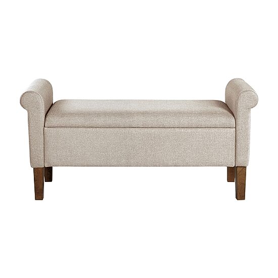510 Design Aubrey Storage Bench in Cream