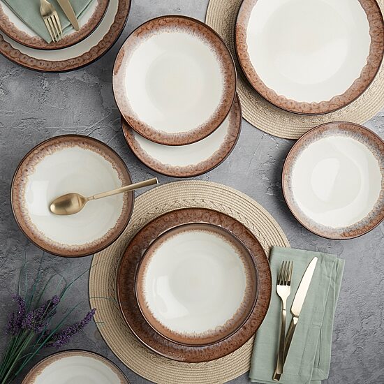 Fieldcrest Montecito 12-pc. Stoneware Dinnerware Set