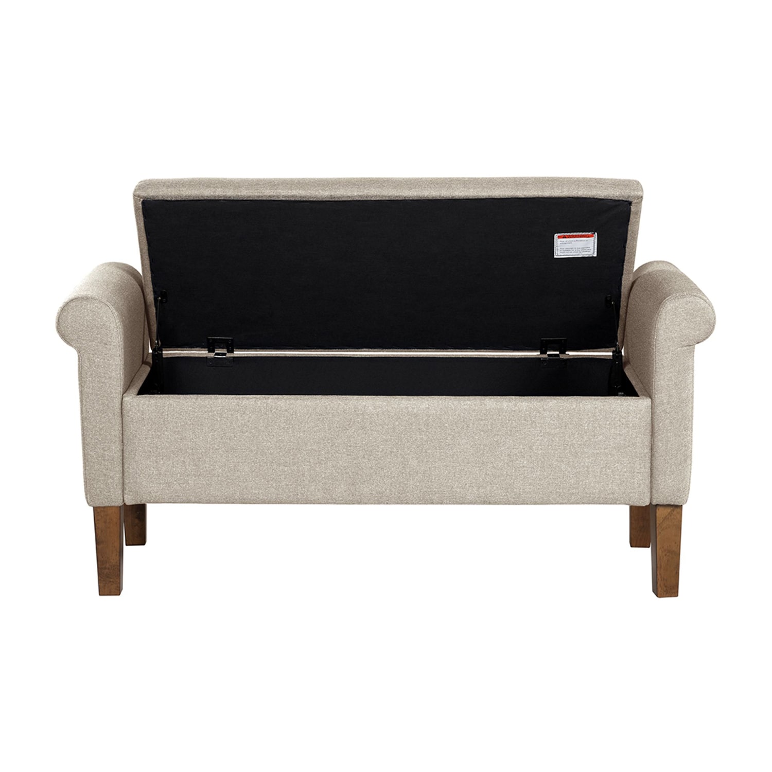 510 Design Aubrey Storage Bench in Cream