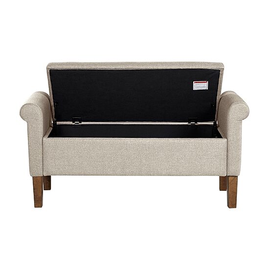 510 Design Aubrey Storage Bench in Cream
