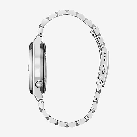 Citizen Mickey Mouse Unisex Adult Automatic Silver Tone Stainless Steel Bracelet Watch Nj0156-50l