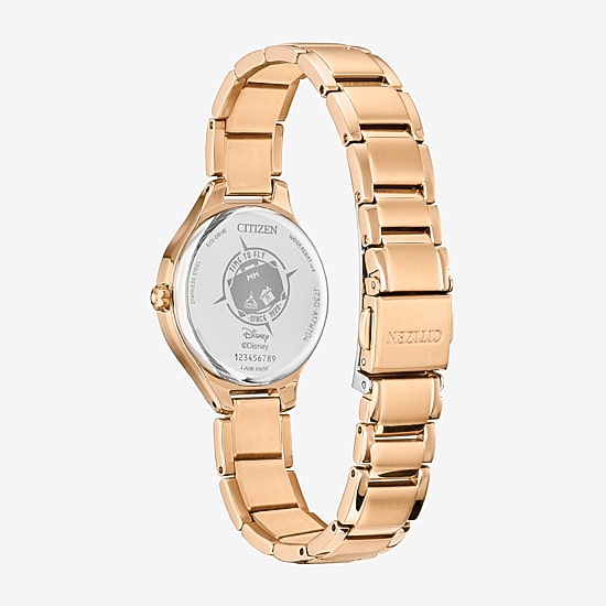 Citizen Mickeys Friends Womens Rose Goldtone Stainless Steel Bracelet Watch Fe2103-52d