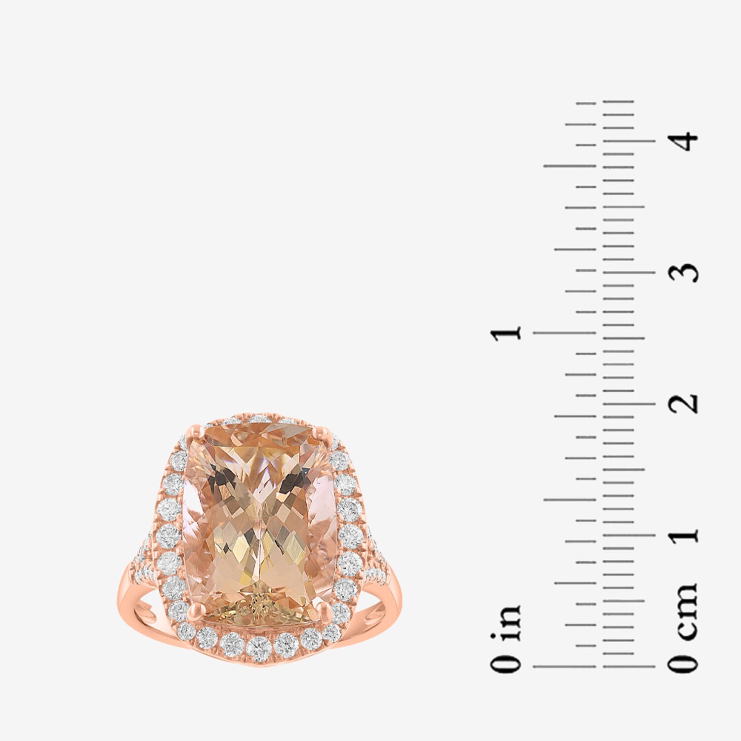Effy Final Call Limited Quantities! Womens 1/2 CT. T.W. Genuine Pink Morganite 14K Gold Cocktail Ring