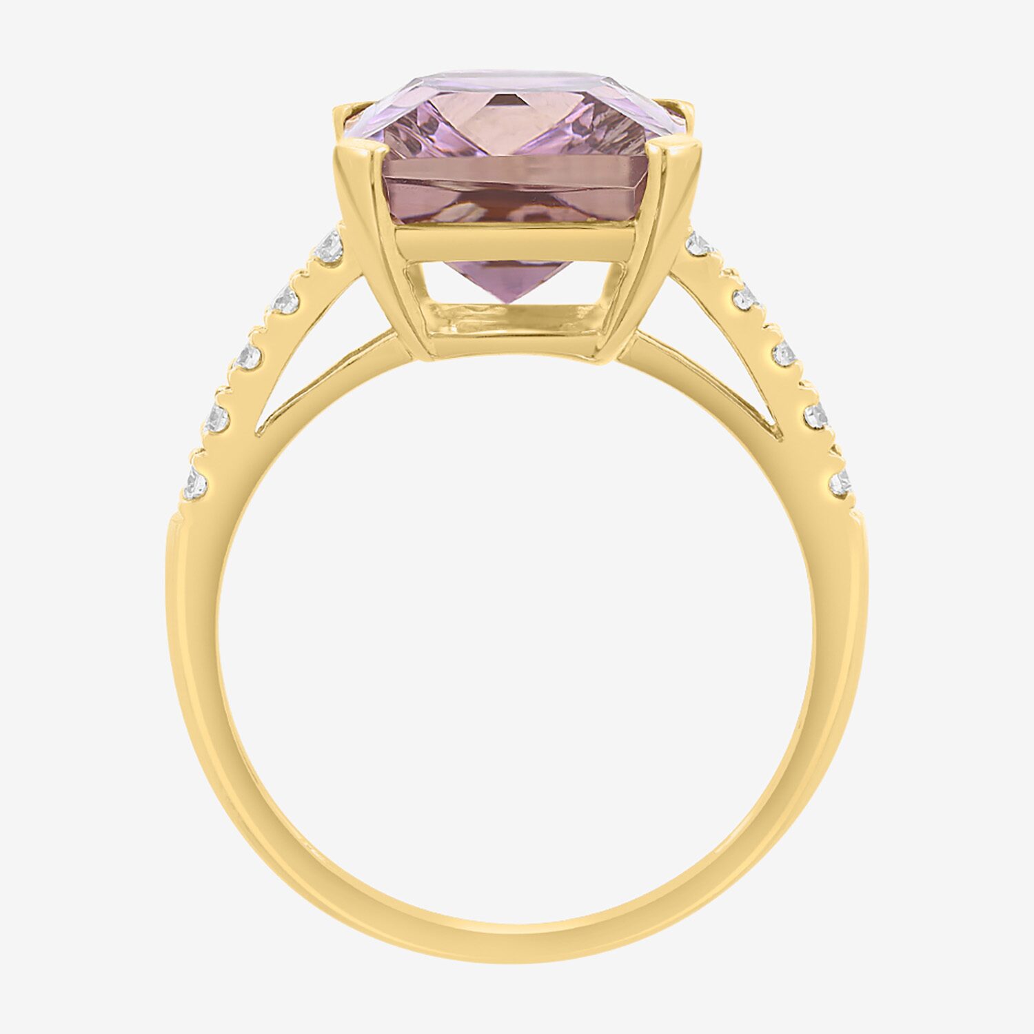 Effy Final Call Limited Quantities! Womens 1/5 CT. Genuine Purple Ametrine 14K Gold Cocktail Ring
