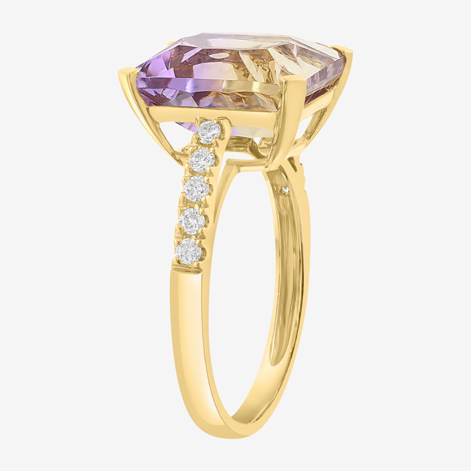 Effy Final Call Limited Quantities! Womens 1/5 CT. Genuine Purple Ametrine 14K Gold Cocktail Ring