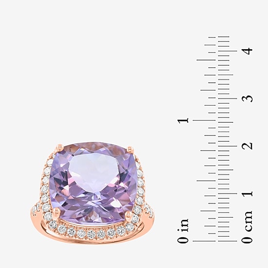 Effy Final Call Limited Quantities! Womens 1/2 CT. T.W. Genuine Purple Amethyst 14K Gold Cocktail Ring