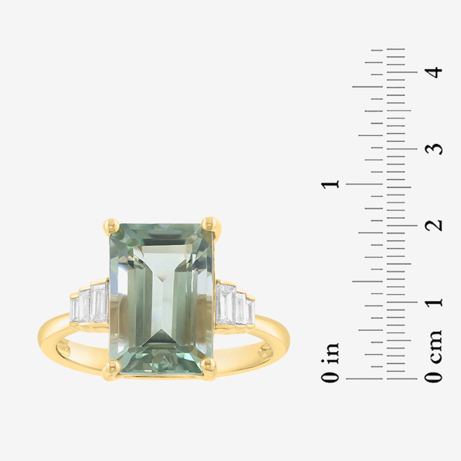 Effy Final Call Limited Quantities! Womens 1/ CT. T.W. Genuine Green Amethyst 14K Gold Cocktail Ring