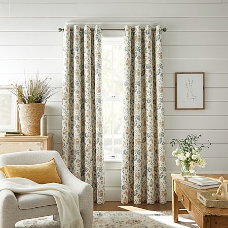 Linden Street Bayshore Print Grommet Top Energy Saving 100