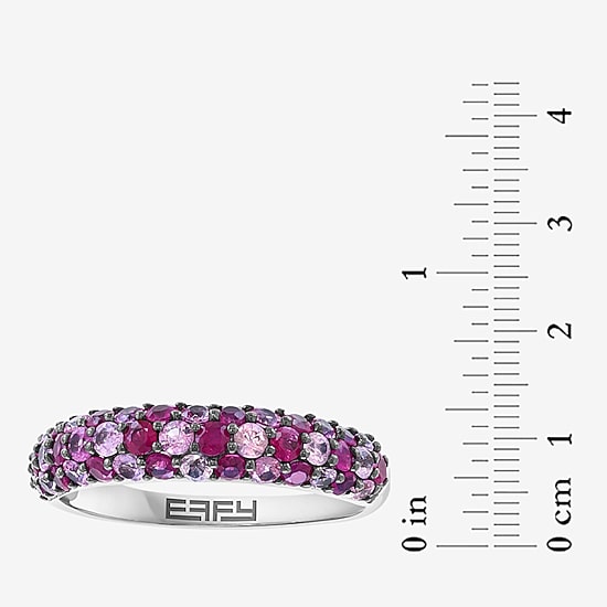 Effy Final Call Limited Quantities! Womens Genuine Red Ruby Sterling Silver Band