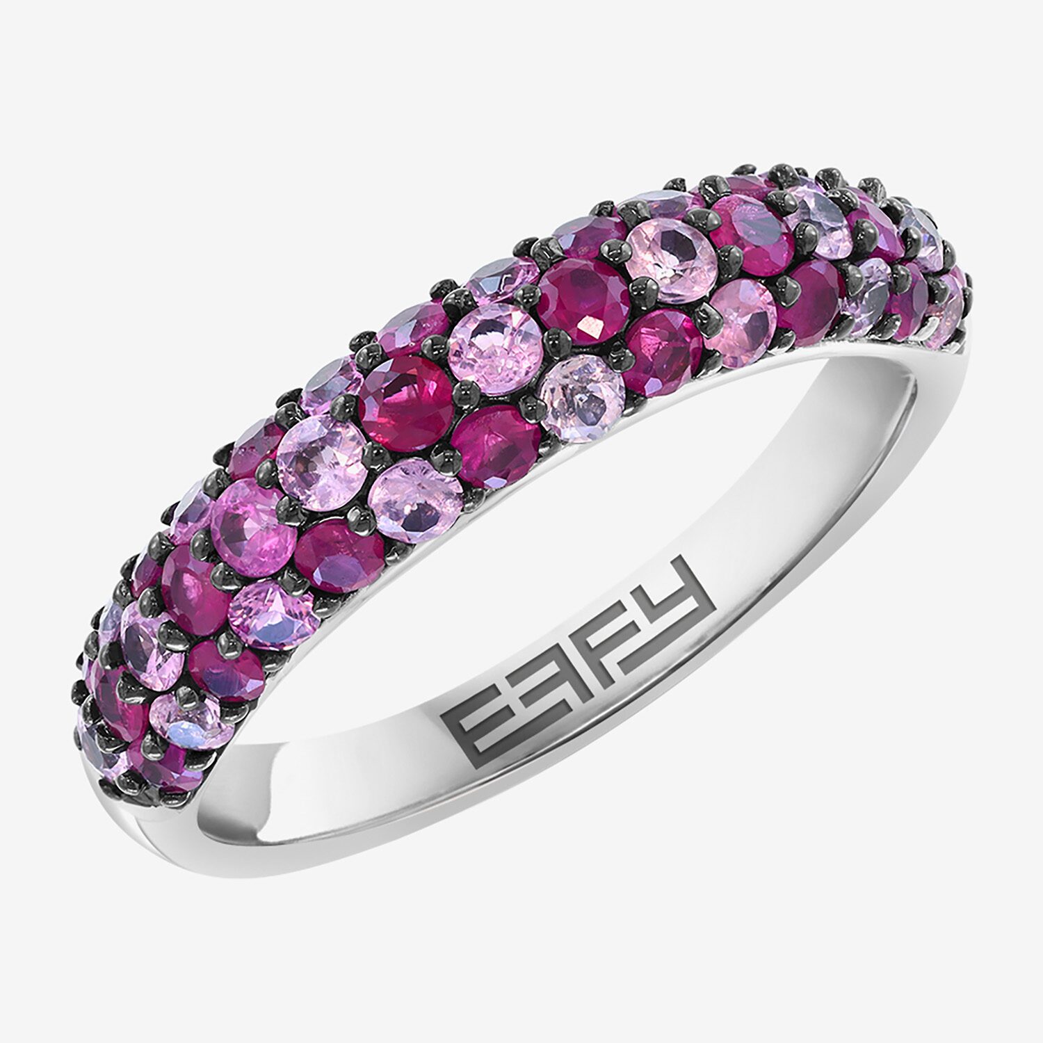 Effy Final Call Limited Quantities! Womens Genuine Red Ruby Sterling Silver Band