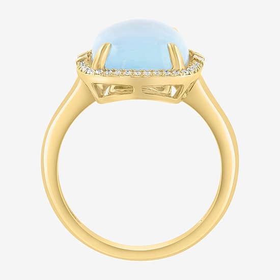 Effy Final Call Limited Quantities! Womens 1/7 CT. T.W. Genuine Blue Topaz 14K Gold Cocktail Ring