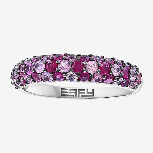 Effy Final Call Limited Quantities! Womens Genuine Red Ruby Sterling Silver Band