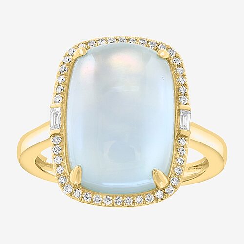 Effy Final Call Limited Quantities! Womens 1/7 Ct. T.w. Genuine Blue Topaz 14k Gold Cocktail Ring